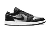 achetez jordan air jordan 1 low se black metallic silver